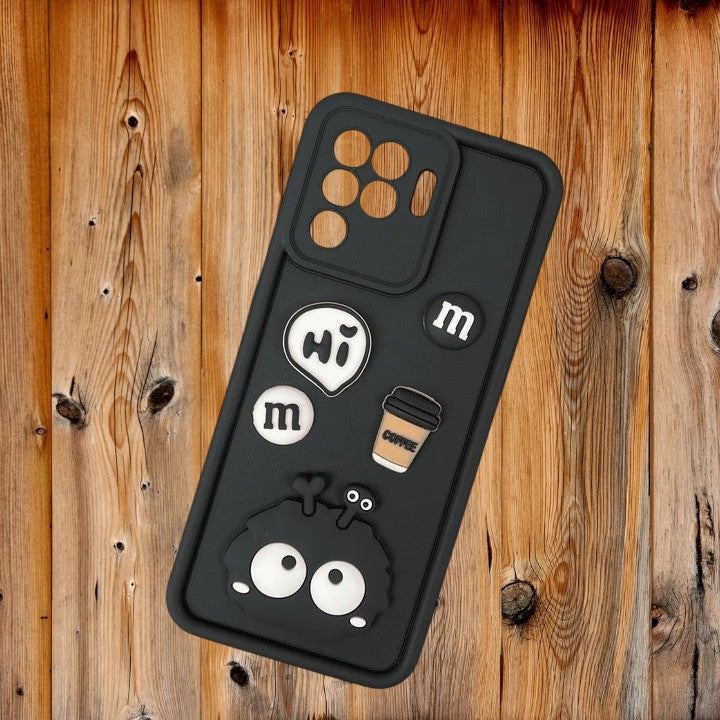 [FREE SHIPPING] 3D Briquette m&m icons Liquid silicon Case for Oppo F19 Pro