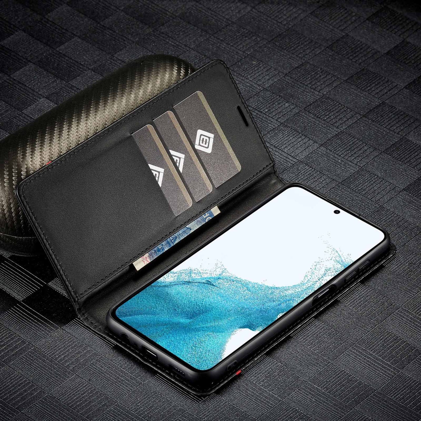 [FREE SHIPPING] CARBON FIBER BOOKLET LEATHER CASE FOR SAMSUNG NOTE 20 ULTRA