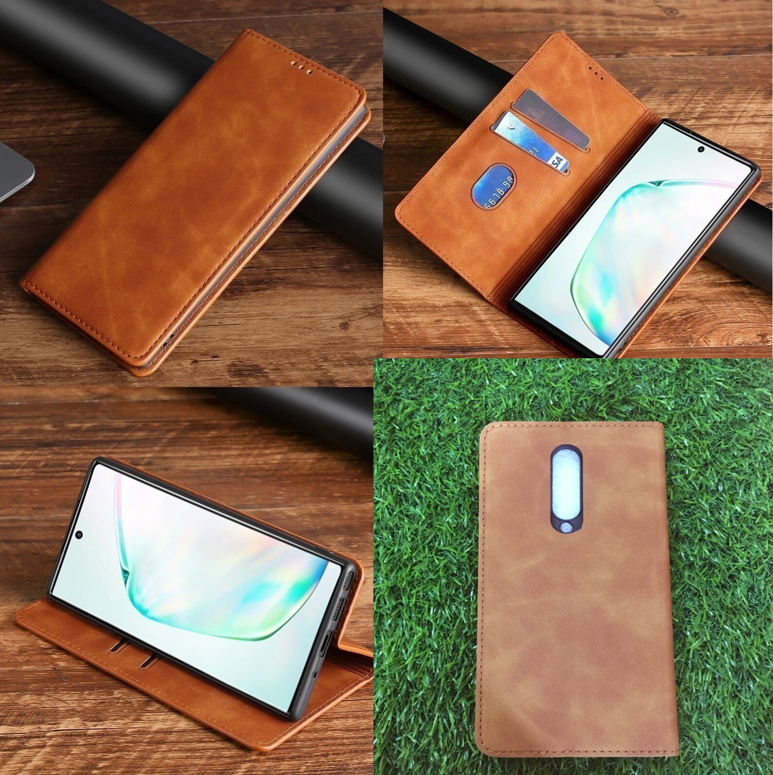 [FREE SHIPPING] Luxury Retro Stand Flip Leather Case For Oneplus 8