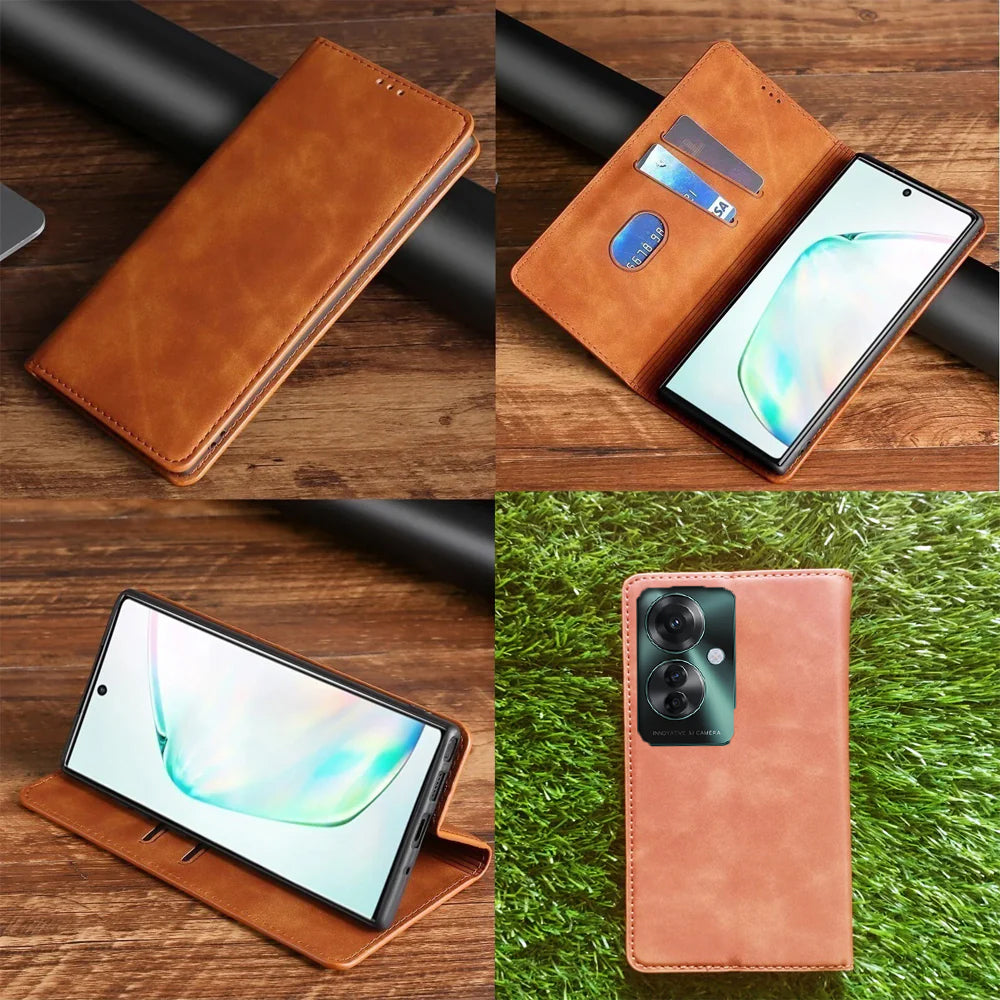 [FREE SHIPPING] Luxury Retro Stand Flip Leather for Oppo Reno 11F