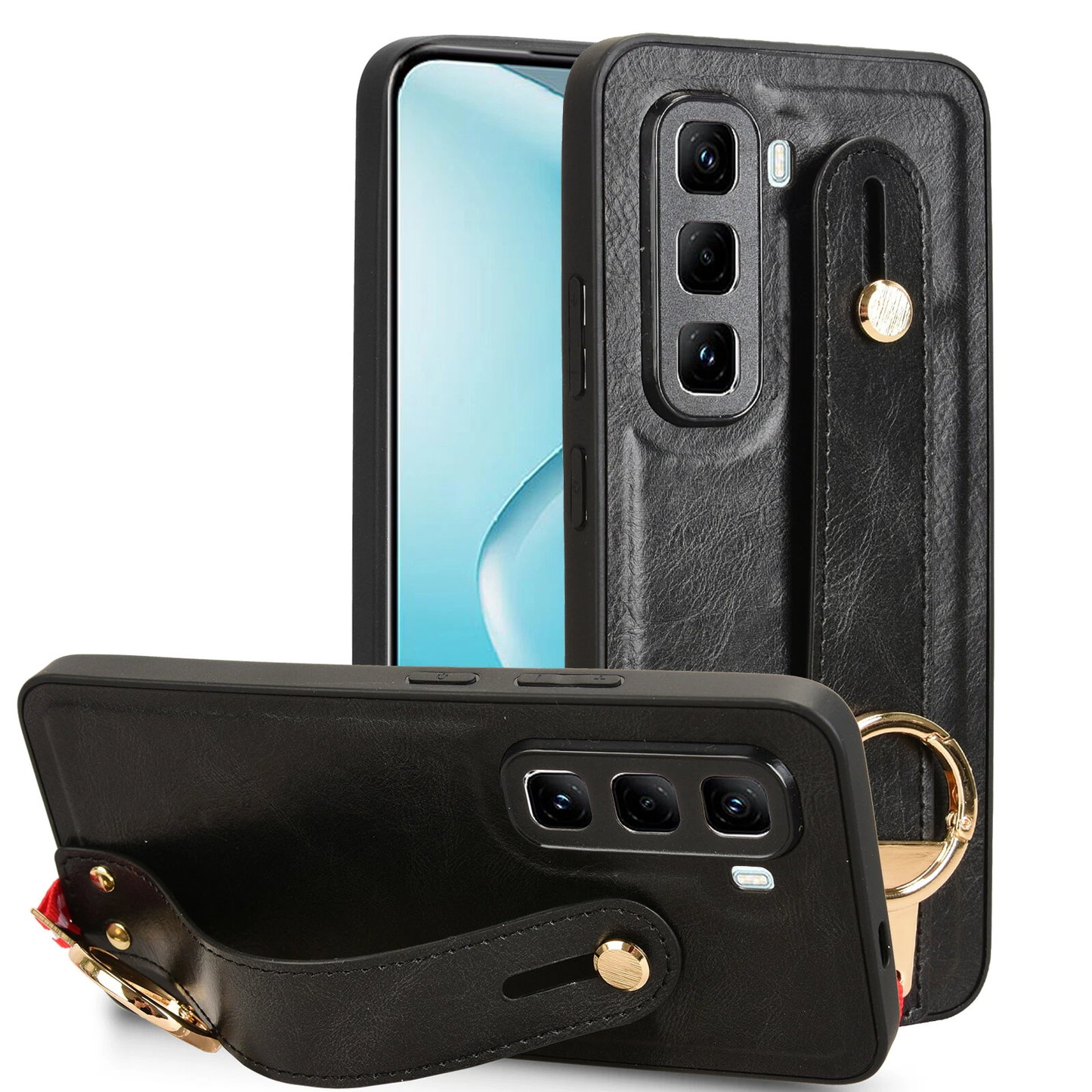 [FREE SHIPPING] BUSINESS PU LEATHER CASE FOR INFINIX HOT 50 PRO PLUS