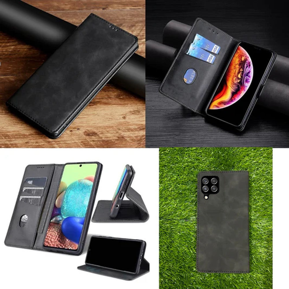 [FREE SHIPPING] Luxury Retro Stand Flip Leather Case For Samsung A22