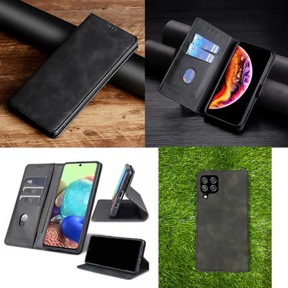 [FREE SHIPPING] Luxury Retro Stand Flip Leather Case For Samsung A22