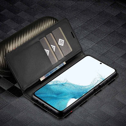 [FREE SHIPPING] CARBON FIBER BOOKLET LEATHER CASE FOR SAMSUNG S25 ULTRA