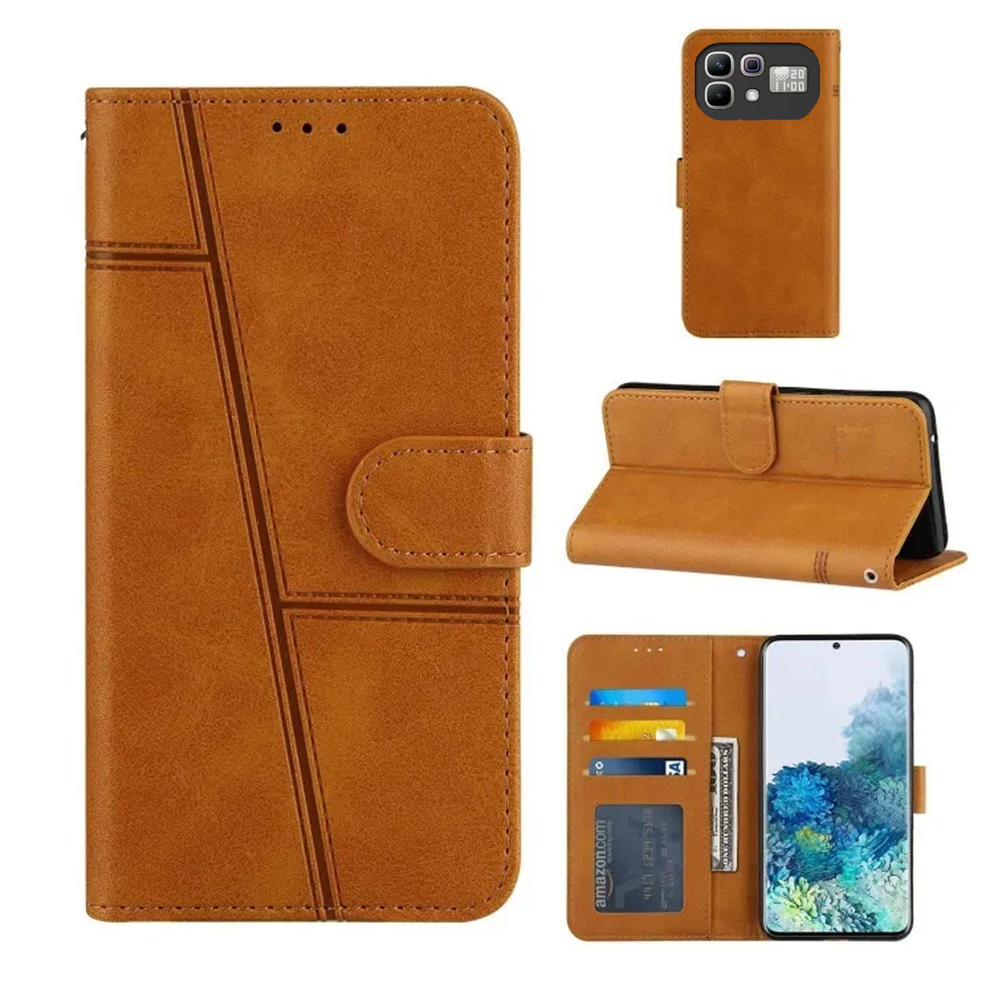 [FREE SHIPPING] BOOKLET LEATHER CASE FOR INFINIX NOTE 60 PRO