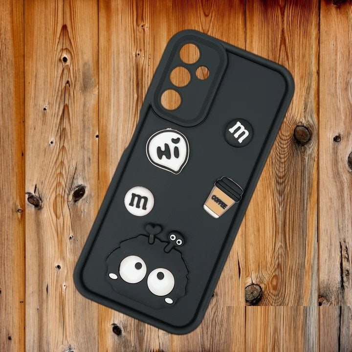 [FREE SHIPPING] 3D Briquette m&m icons Liquid silicon Case for Samsung A14
