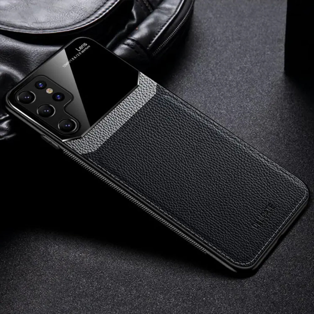 [FREE SHIPPING] Luxury Slim Leather Case Lens Shockproof Back Cover For S24 Ultra