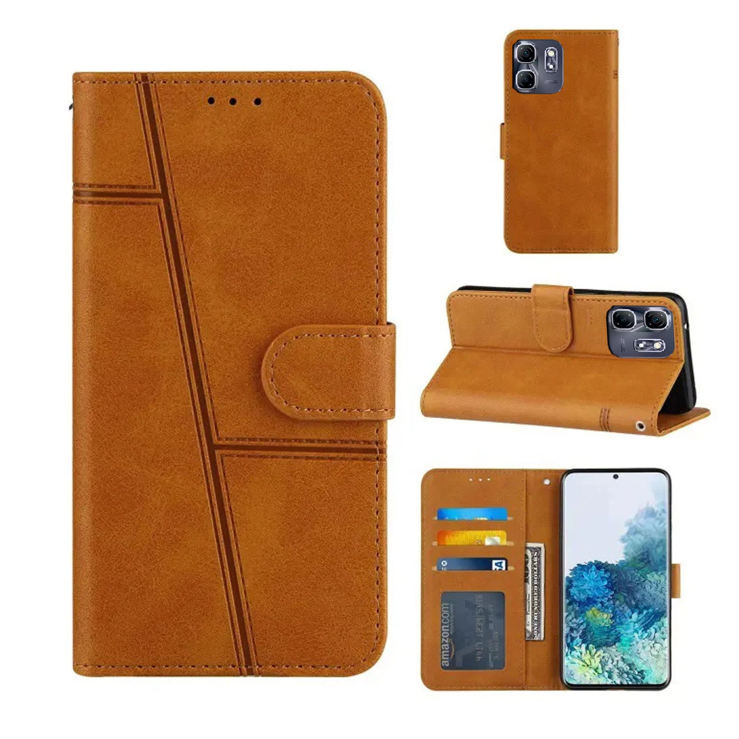 [FREE SHIPPING] BOOKLET LEATHER CASE FOR INFINIX HOT 50i/Smart 9