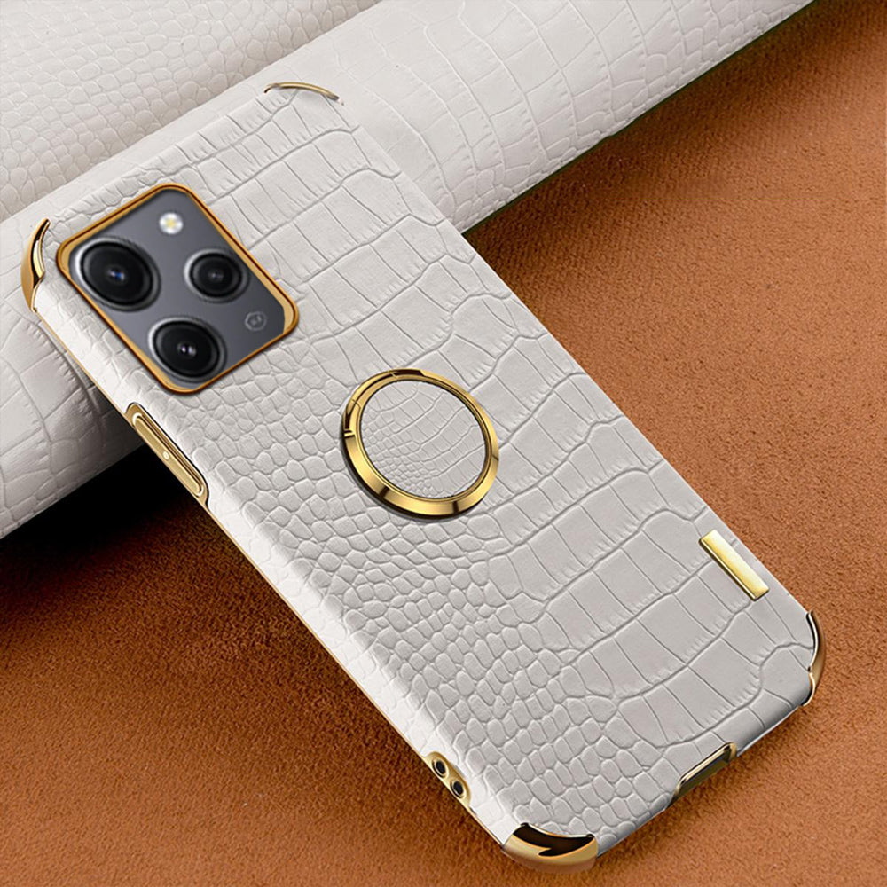[FREE SHIPPING] Crocodile Pattern Leather Case For Redmi 12