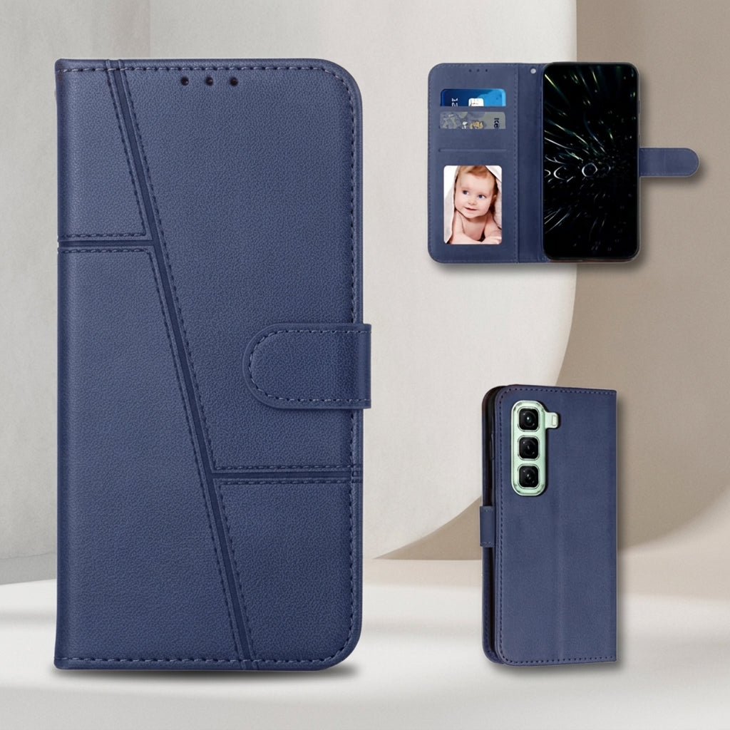 [FREE SHIPPING]BOOKLET LEATHER FLIP WALLET CASE FOR INFINIX MODELS