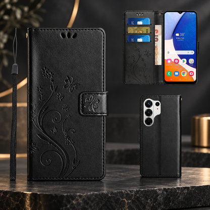 [FREE SHIPPING] BUTTERFLY FLOWER LEATHER CASE FOR TECNO CAMON 50/ CAOMON 50 PRO