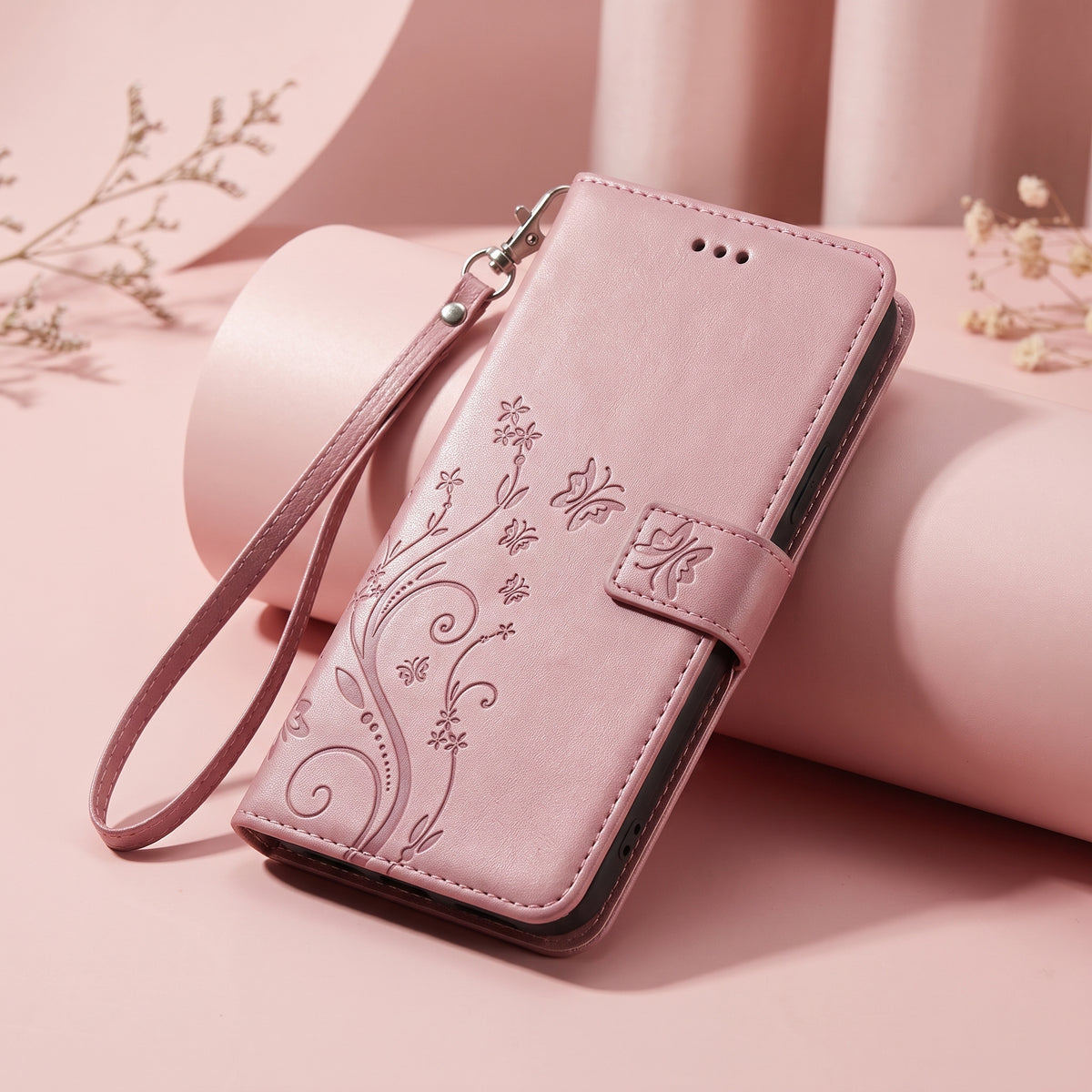 [FREE SHIPPING] BUTTERFLY FOWER LEATHER CASE FOR INFINIX MODELS