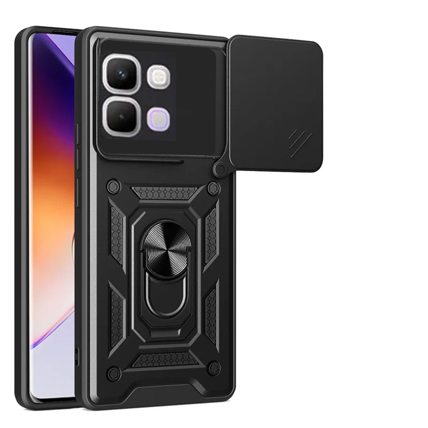 [FREE SHIPPING] ARMOR RING CASE FOR INFINIX NOTE 60 PRO