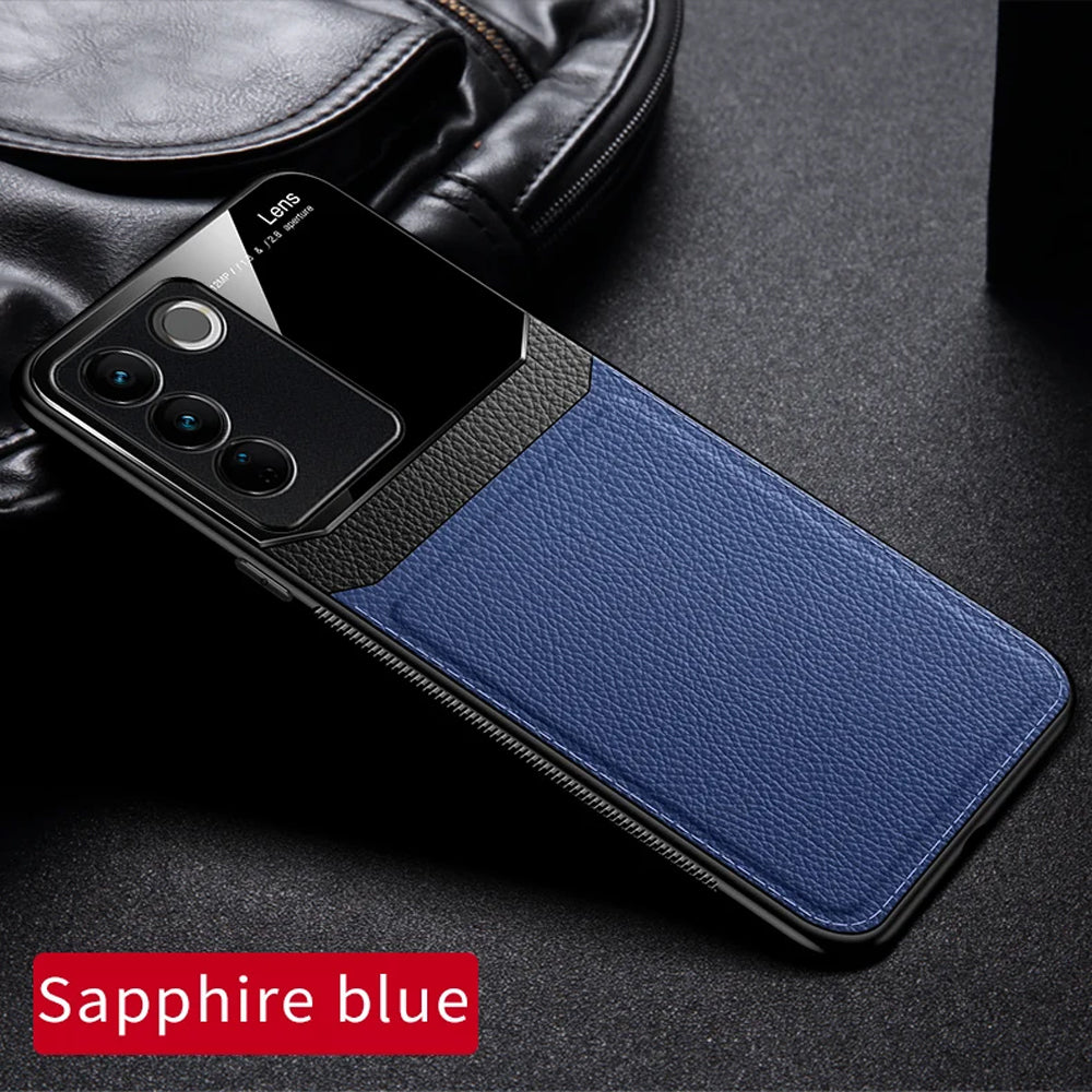 [FREE SHIPPING] LUXURY LEATHER CAE FOR VIVO V27E