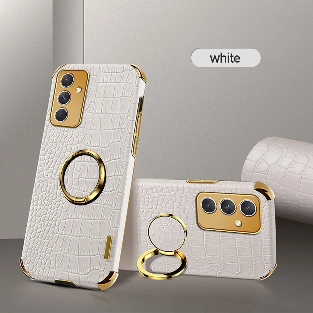 [ FREE SHIPPING] Crocodile Pattern Leather Case For Samsung A24