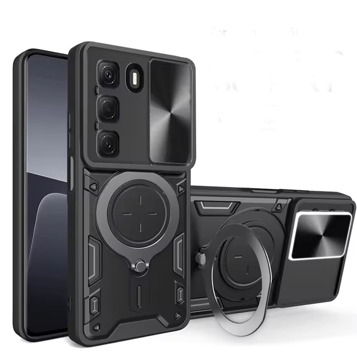 [FREE SHIPPING] METAL RING CASE FOR INFINIX  MODELS