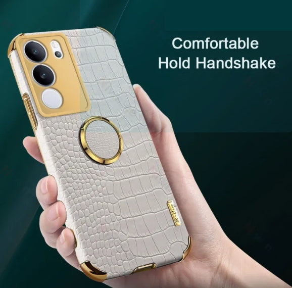 [FREE SHIPPING] Crocodile Pattern Leather Case For VIVO V29