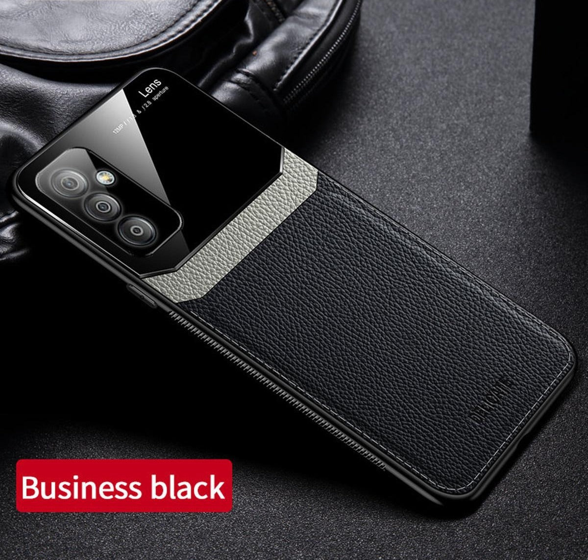 [ FREE SHIPPING] Luxury Slim Leather Case Lens Shockproof BackCover For Samsung A2473