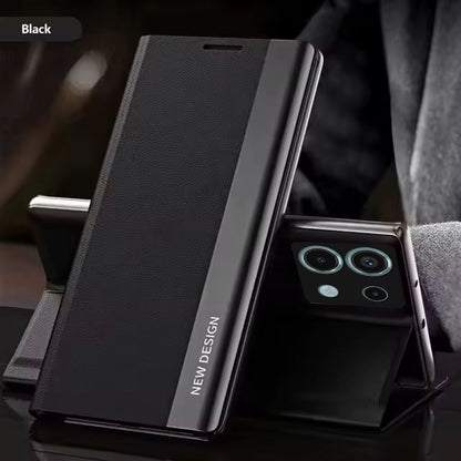 [FREE SHIPPING] CLASSIC BUSINESS FLIP CASE FOR REDMI NOTE 13 PRO