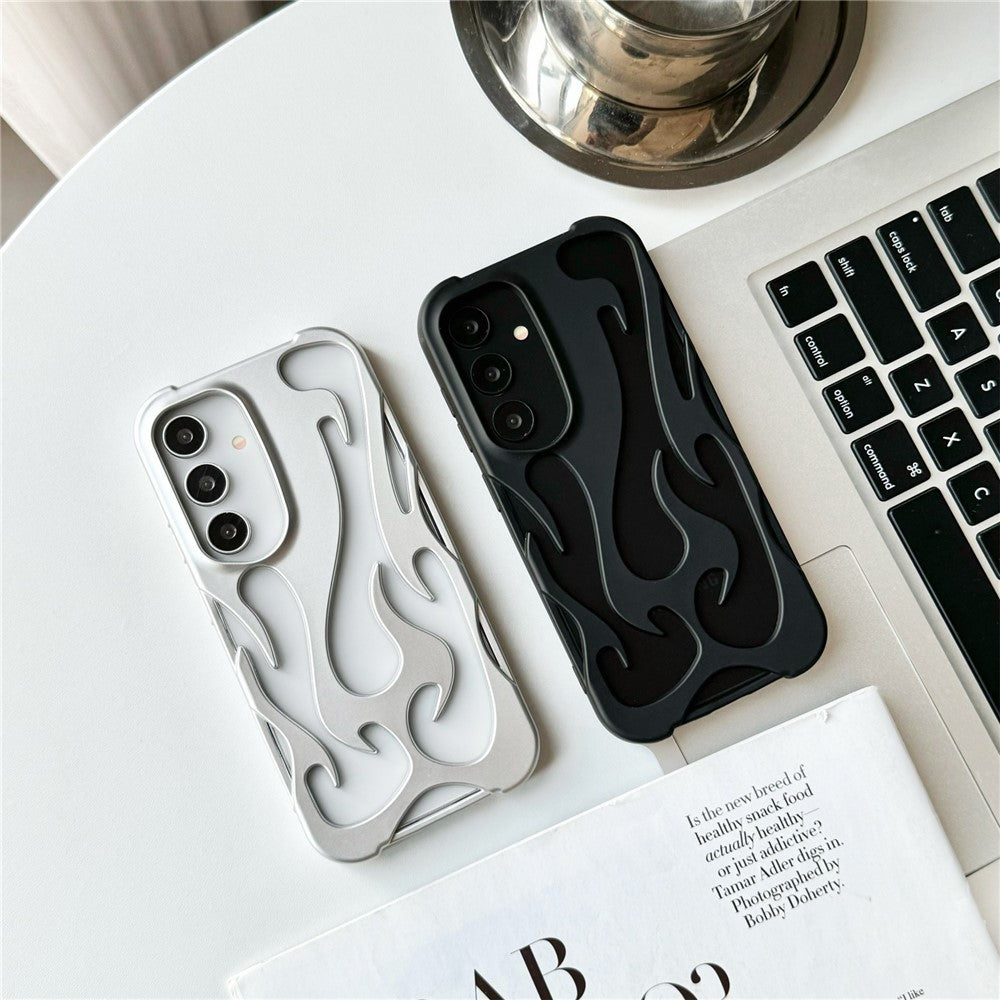 [FREE SHIPPING] FLAME SHAPED HOLLOWED FROSTED PHONE COVER SAMSUNG A55