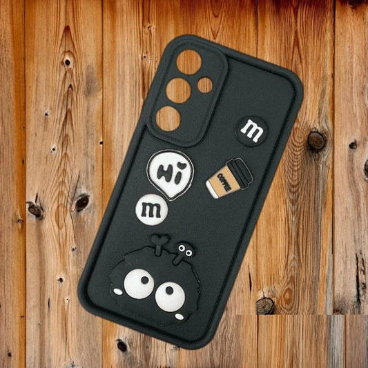 [FREE SHIPPING] 3D Briquette m&m icons Liquid silicon Case for Samsung A16
