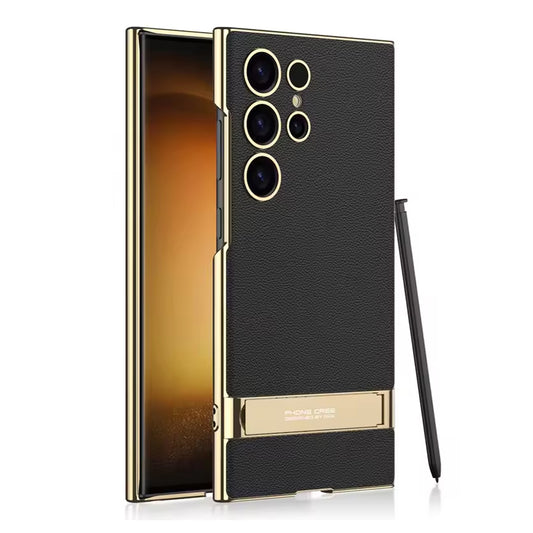 [FREE SHIPPING] GKK Triumph Ultra-Thin Plain Leather Phone Case For Samsung Galaxy S25 Ultra