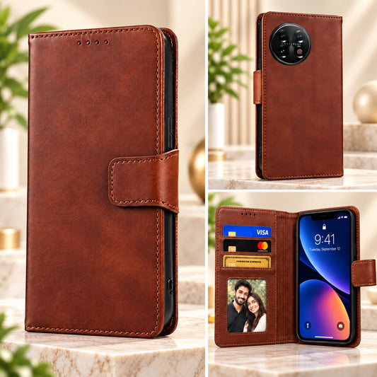 [FREE SHIPPING] FLIP LEATHER CASE FOR ONEPLUS 11