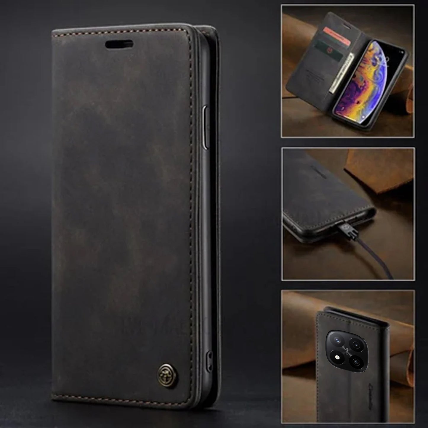 [FREE SHIPPING] CASEME FLIP CASE FOR REDMI NOTE 14 PRO PLUS