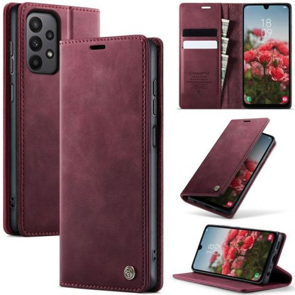 [FREE SHIPPING] CaseMe Retro Leather Case For Samsung A23 Book Style Flip Wallet Magnetic Cover Card Slots Case For Samsung A23