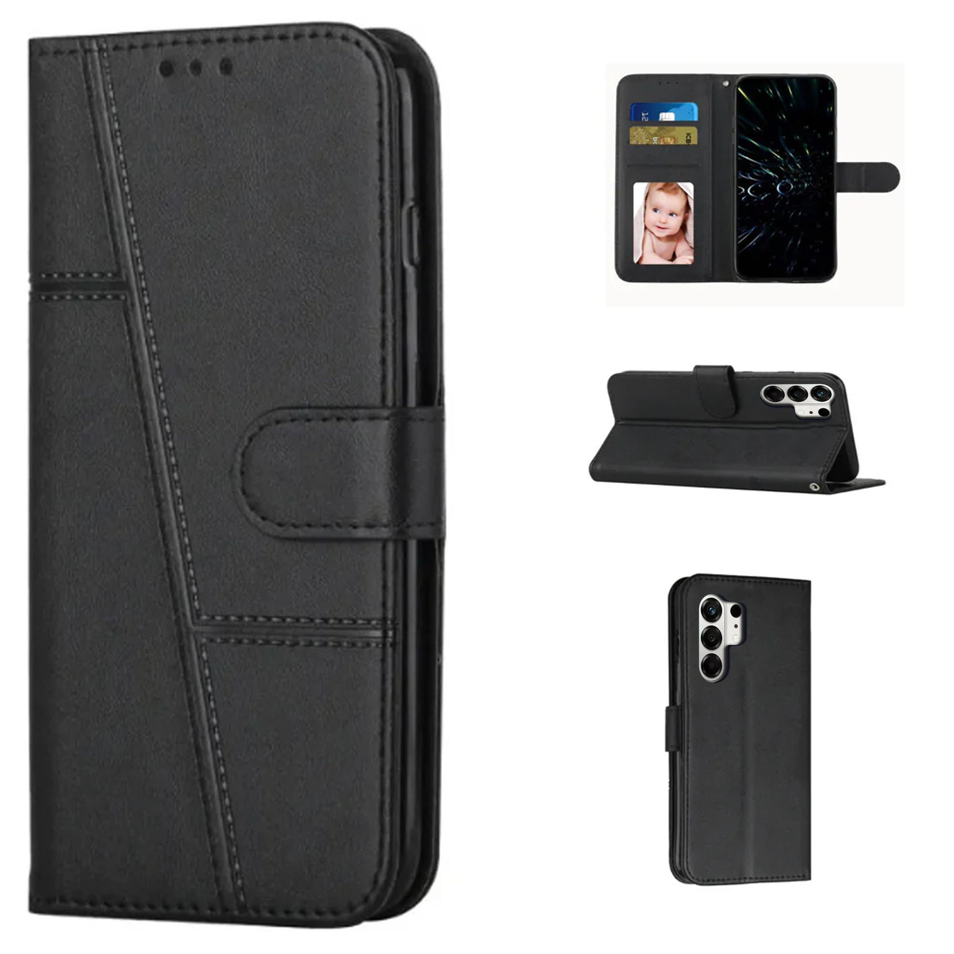 [FREE SHIPPING] BOOKLET LEATHER CASE FOR TECNO CAMON 50 PRO