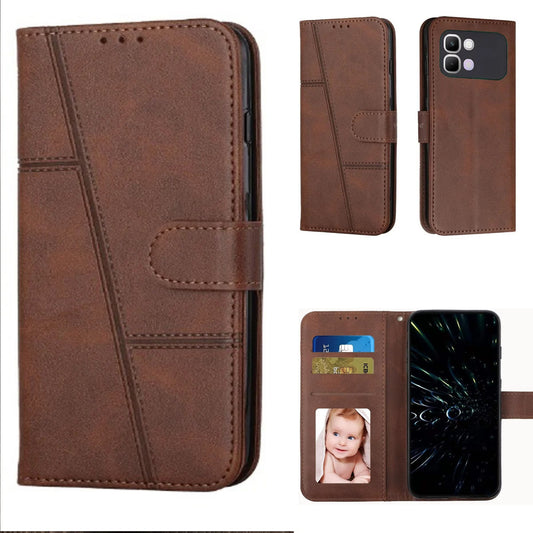 [FREE SHIPPING] BOOKLET LEATHER CASE FOR INFINIX NOTE EDGE
