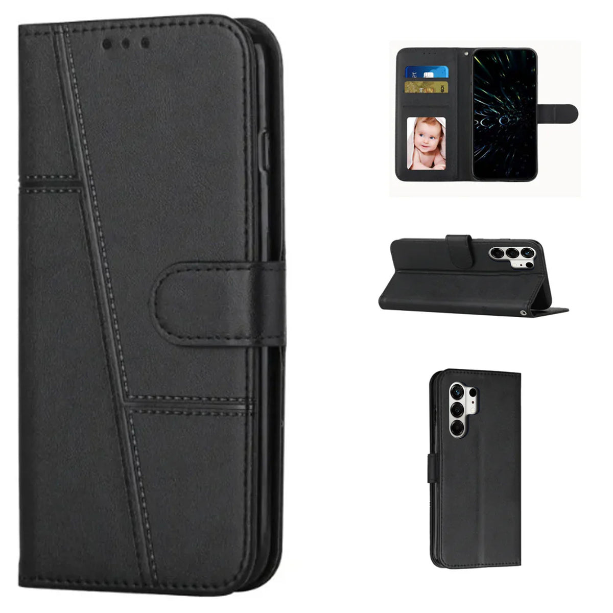 [FREE SHIPPING] BOOKLET LEATHER CASE FOR TECNO CAMON 50 ULTRA