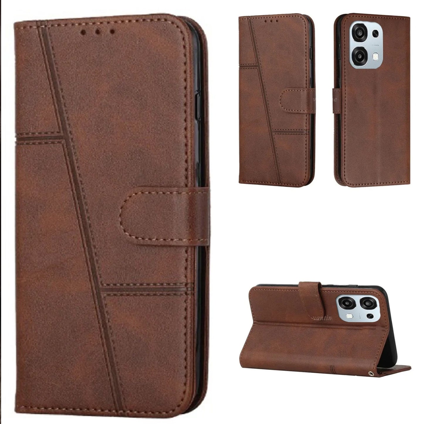 BOOKLET LEATHER FLIP WALLET CASE