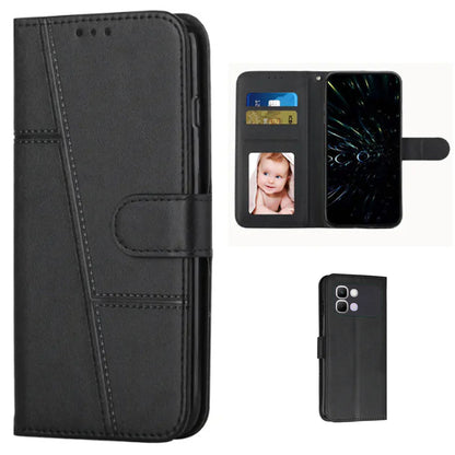 [FREE SHIPPING] BOOKLET LEATHER CASE FOR INFINIX NOTE EDGE
