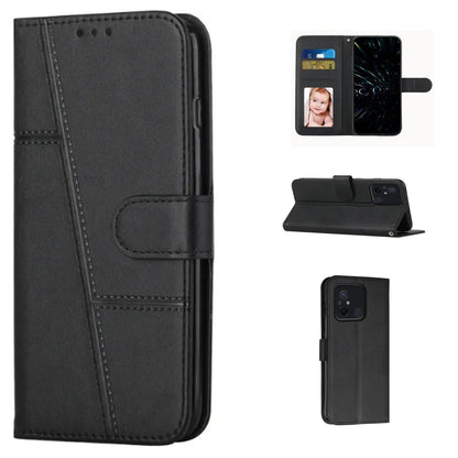 [FREE SHIPPING]BOOKLET LEATHER FLIP WALLET CASE FOR REDMI 12C