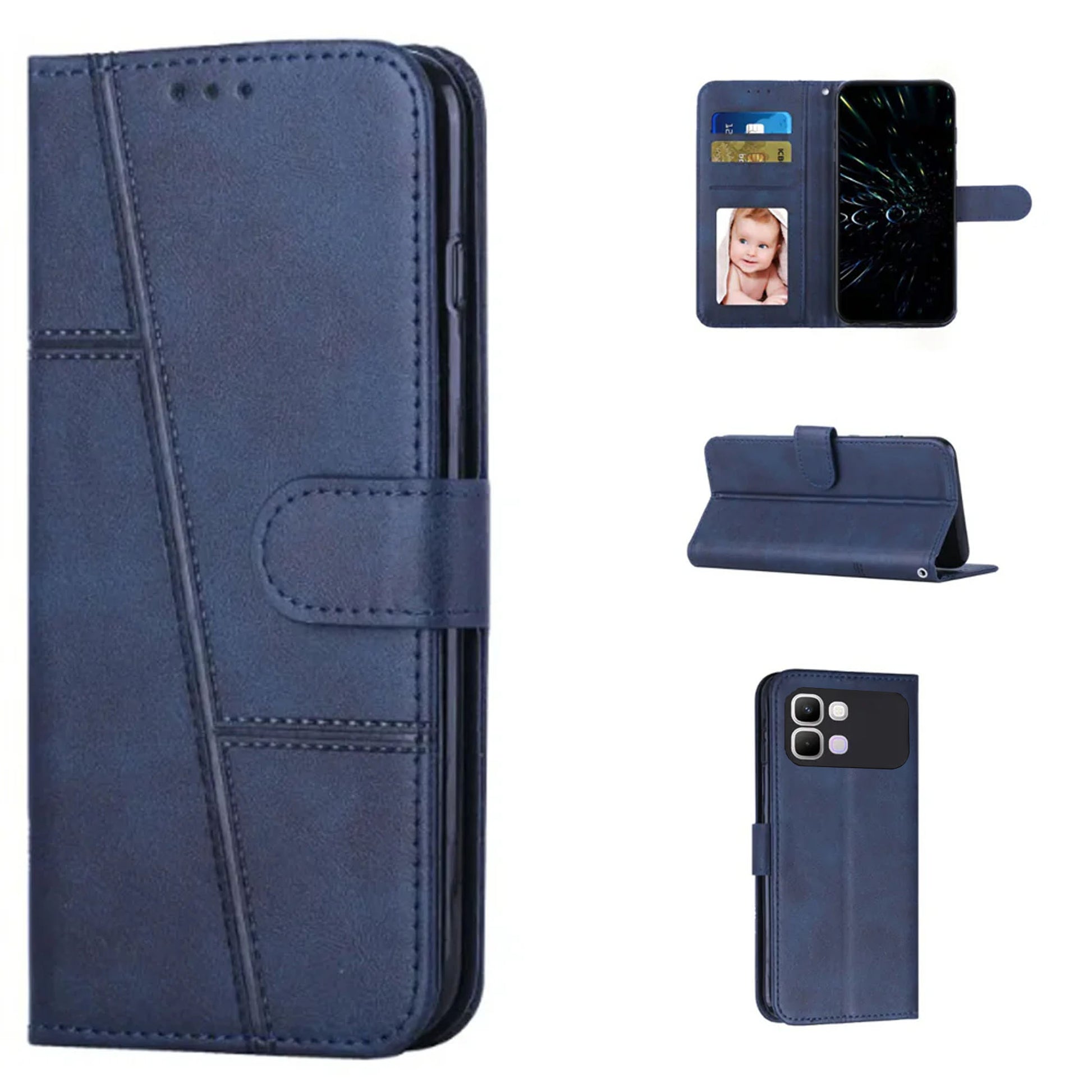 [FREE SHIPPING] BOOKLET LEATHER CASE FOR INFINIX NOTE 60