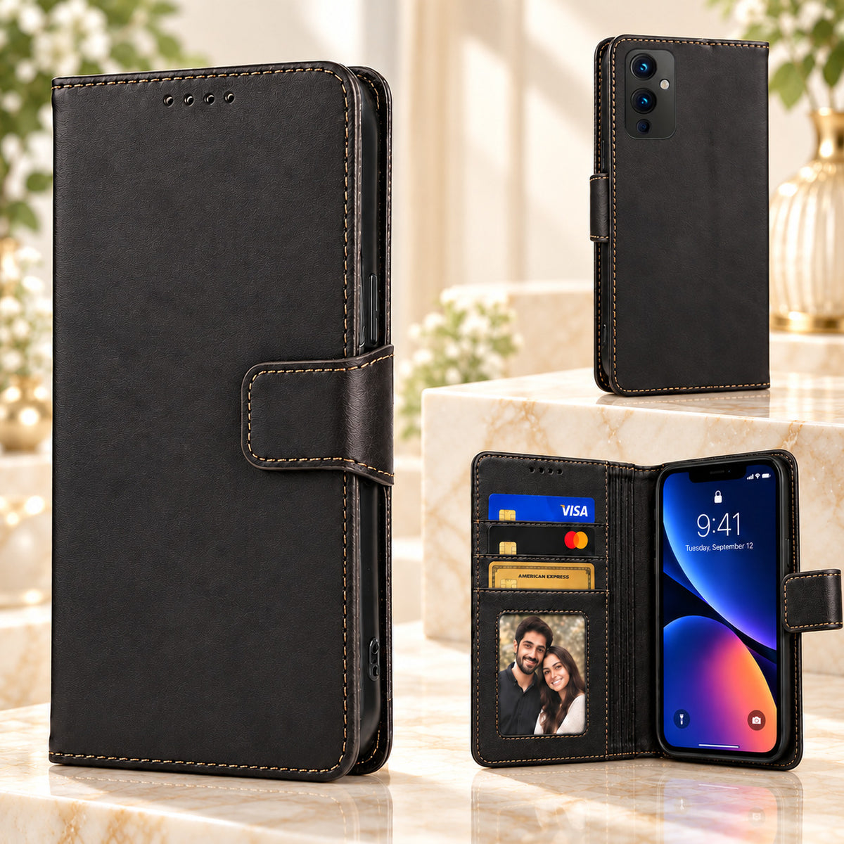 [FREE SHIPPING] FLIP LEATHER CASE FOR ONEPLUS 9