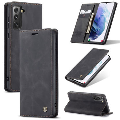 [FREE SHIPPING] CASEME RETRO FLIP LEATHER CASE WITH CARD SLOT FOR SAMSUNG S21