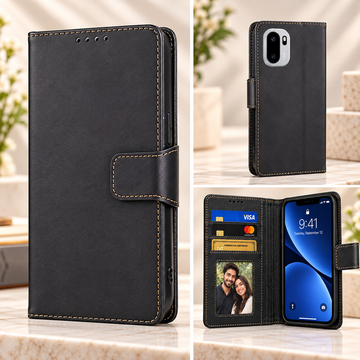 [FREE SHIPPING] FLIP LEATHER CASE FOR ONEPLUS 15R/ACE 6/ACE 6T