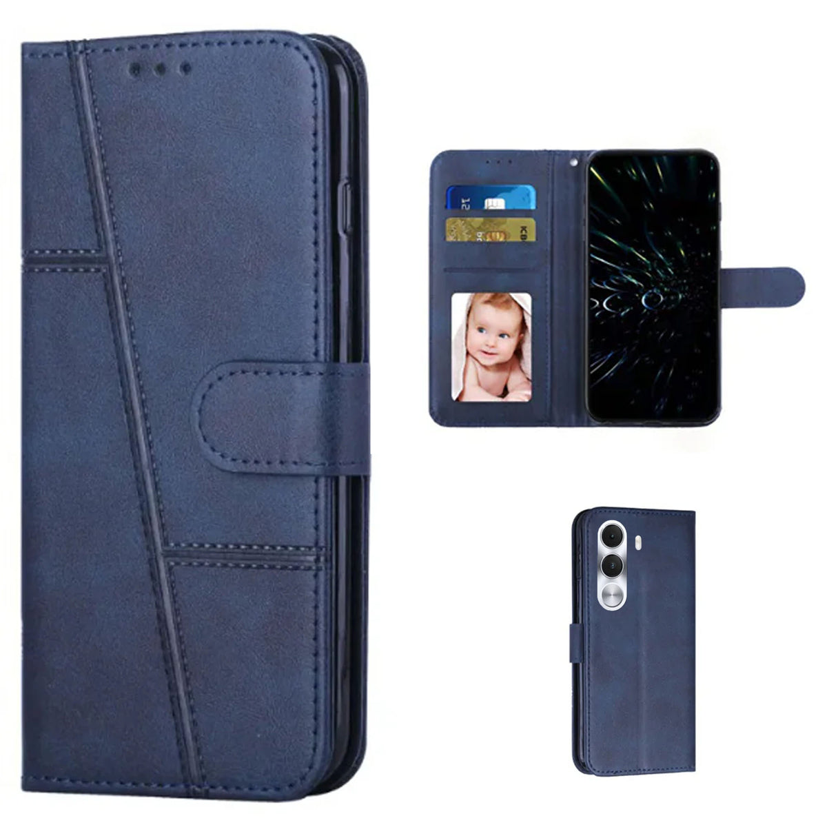 [FREE SHIPPING] BOOKLET LEATHER CASE FOR REALME C100/C100i