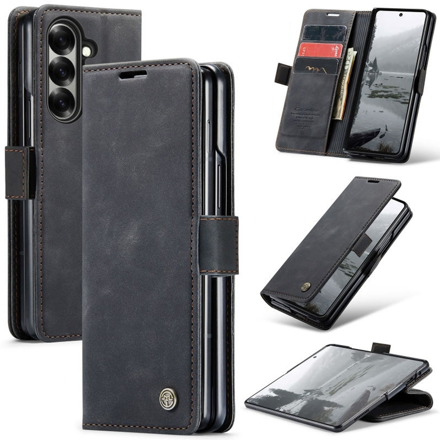 [FREE SHIPPING] CASEME RETRO FLIP LEATHER CASE FOR SAMSUNG Z FOLD 7
