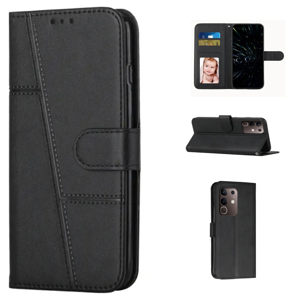 [FREE SHIPPING] BOOKLET LEATHER CASE FOR VIVO Y29
