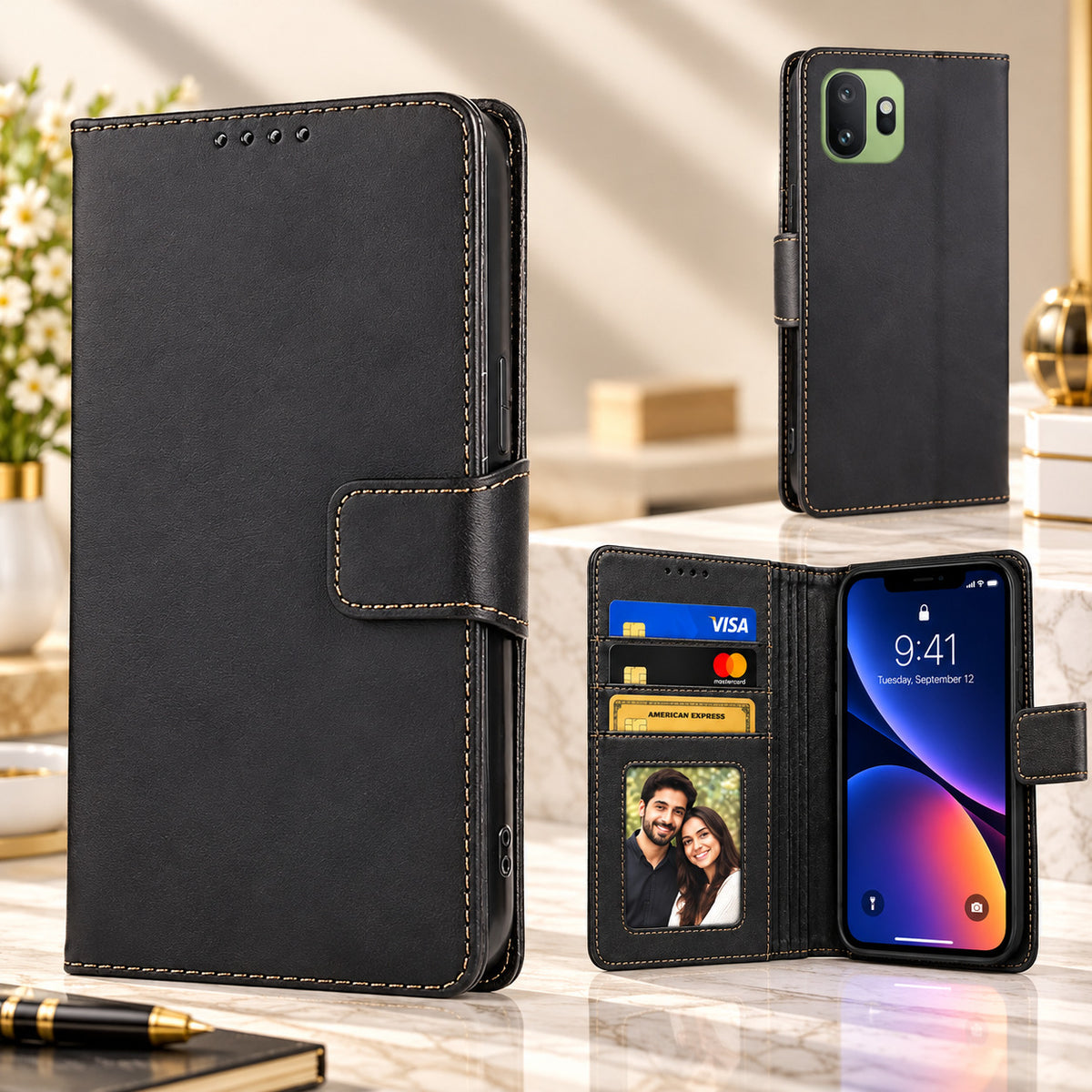 [FREE SHIPPING] FLIP LEATHER CASE FOR ONEPLUS 15T