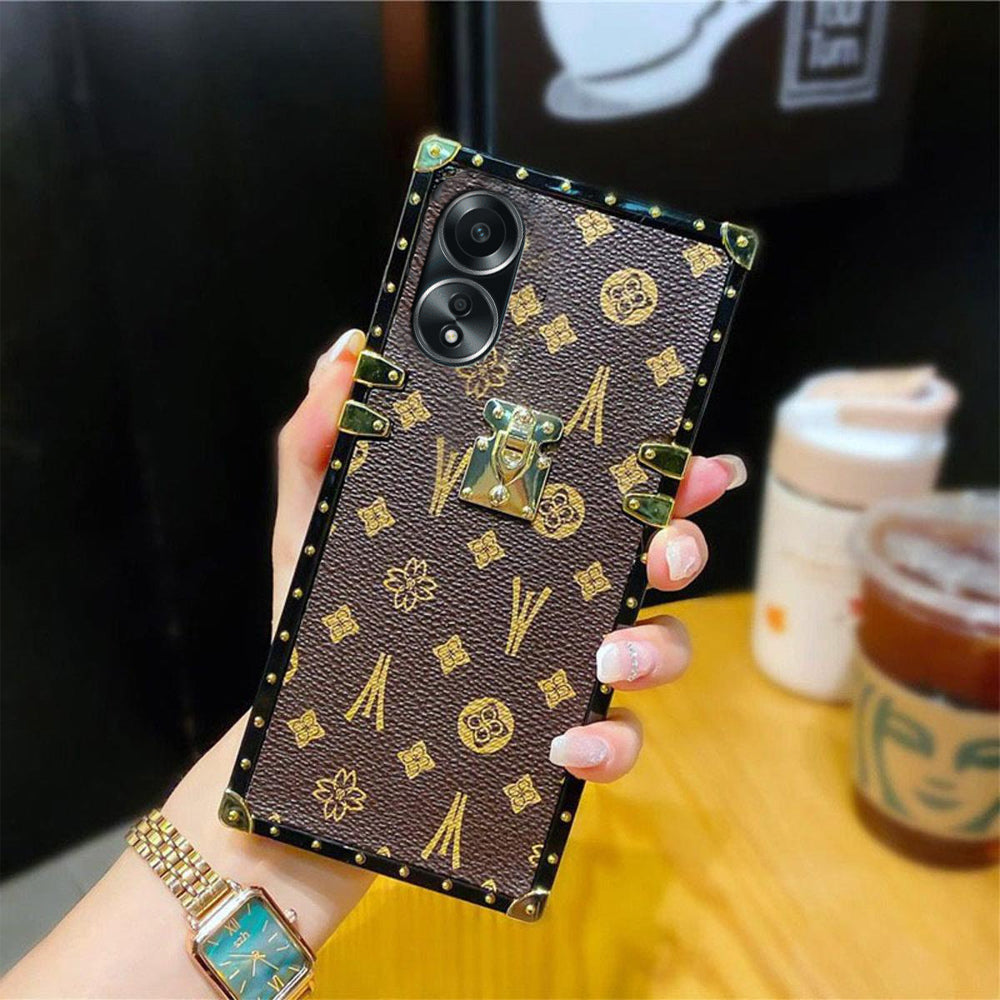 [ FREE SHIPPING] LV Monogram Canvas Square Trunk Design Case For Oppo A58