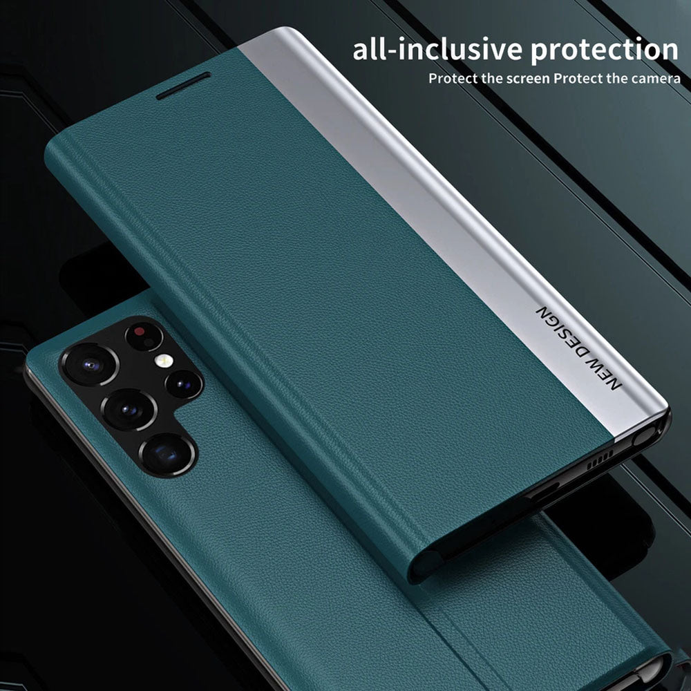 [FREE SHIPPING] CLASSIC BUSINESS FLIP CASE FOR SAMSUNG S21 ULTRA