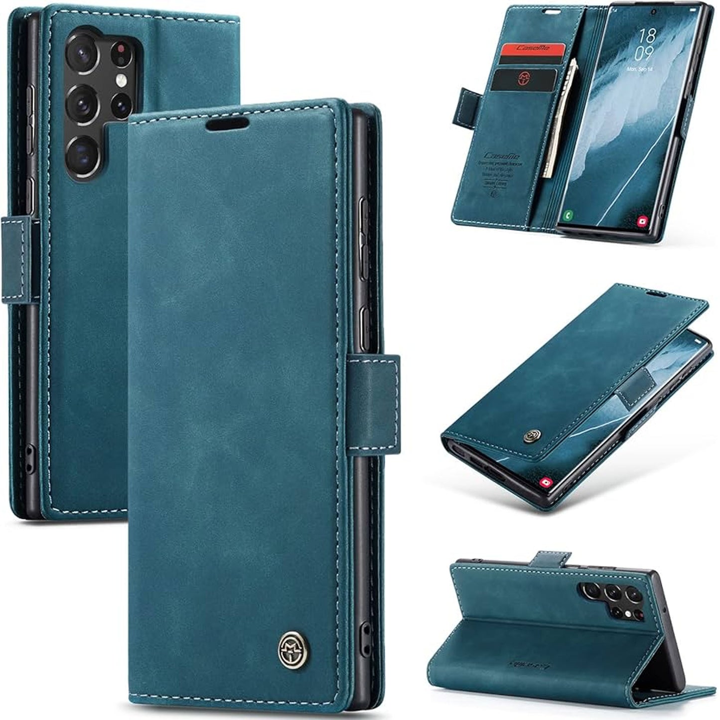 [FREE SHIPPING] CASEME FLIP LEATHER WALLET CASE FOR SAMSUNG S22 ULTRA