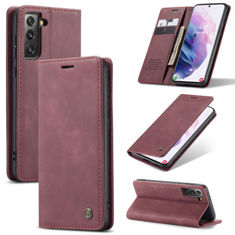 [FREE SHIPPING] CASEME RETRO FLIP LEATHER CASE WITH CARD SLOT FOR SAMSUNG S21