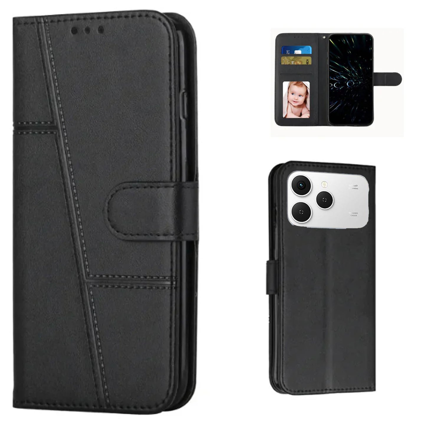BOOKLET CASE FOR TECNO MODELS