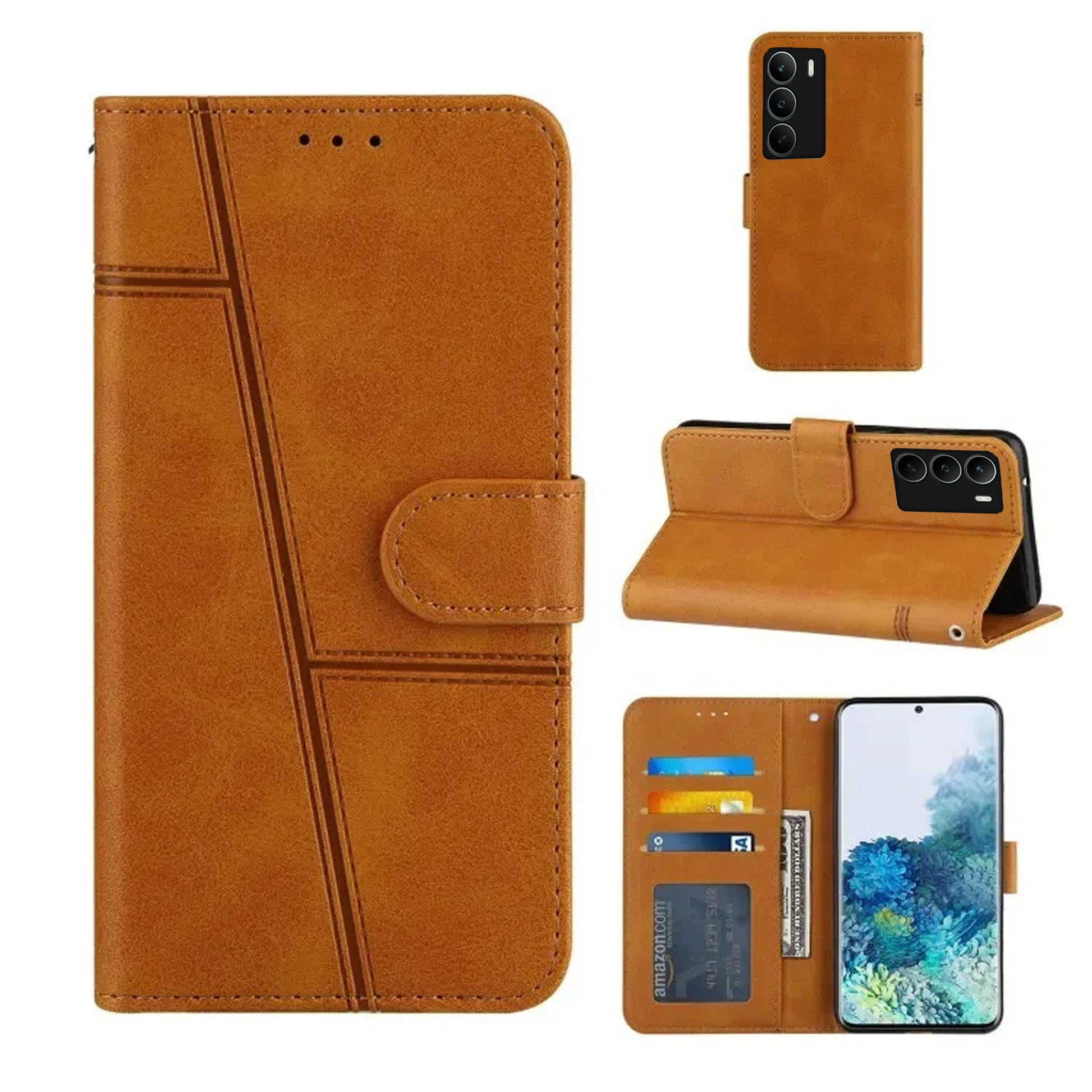 [FREE SHIPPING] BOOKLET LEATHER CASE FOR REALME C71
