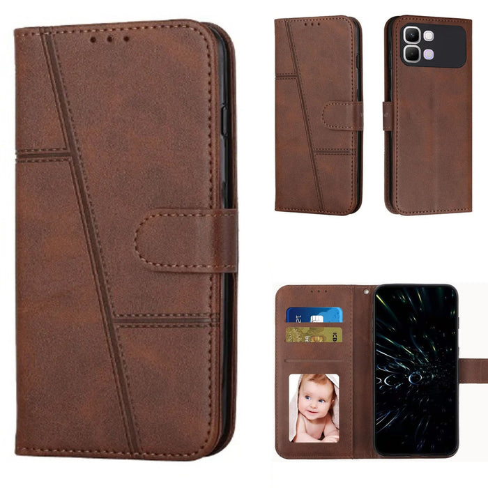 [FREE SHIPPING] BOOKLET LEATHER CASE FOR INFINIX NOTE 60 PRO